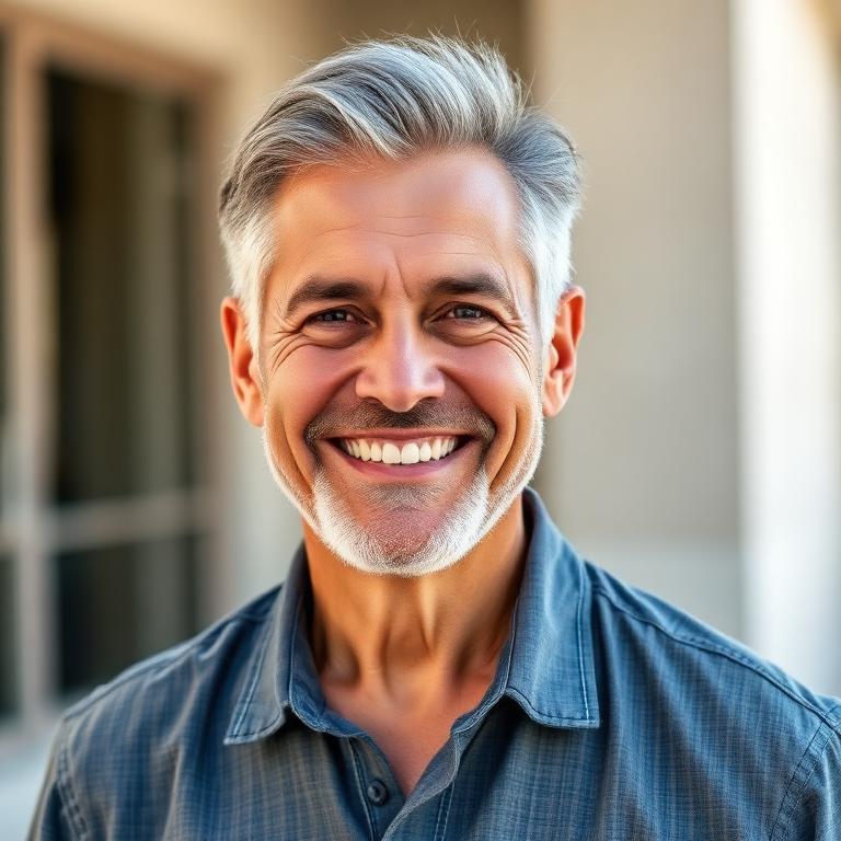 Happy confident man